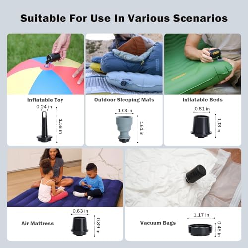ROOSCAMP Portable Air Pump for Inflatables