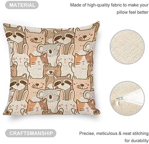 JOJOART Koala Bunny Animal Pillow Covers Set of 2