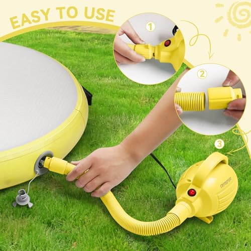 FBSPORT 600W Air Pump with 4 Nozzles for Inflatable Mats 1