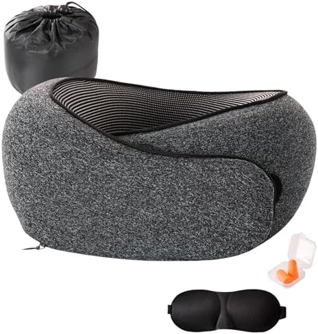 Tri-tra Travel Pillow with 360 Support and Breathable Cover