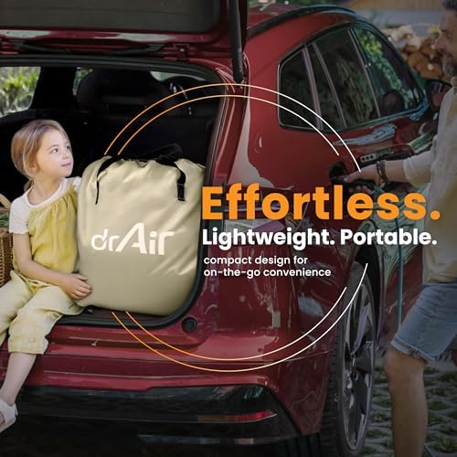 Dr Air Queen Air Mattress with Built-in Pump and Carry Bag