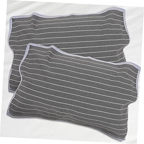 HEALLILY 2pcs Pillow Towels Nonskid Breathable Travel Covers