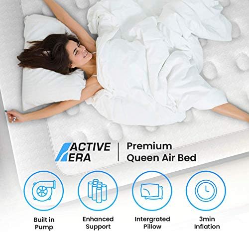 Active Era Premium 20 Queen Air Mattress with Built in Pump