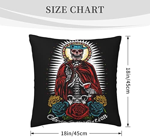 AMIOUDR 18x18 Inch Square Pillow Covers with Hidden Zipper 1