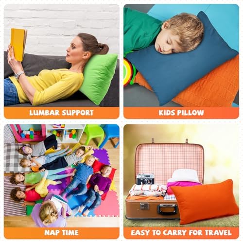 Kigley 6-Pack Mini Travel Pillows for Kids Pet and More