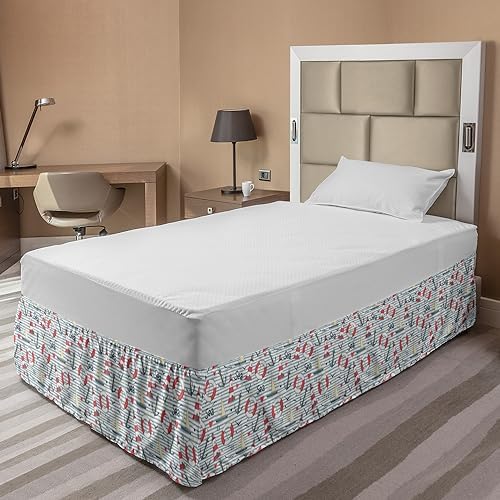 Ambesonne Maritime Bed Skirt - Twin Twin XL