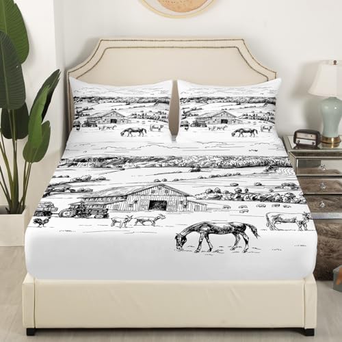 Castle Fairy Farmhouse Barn Sheet Set with Pillowcases 1