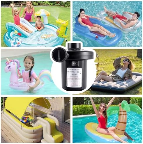 Electric Air Pump with 4 Nozzles for Mattress Pool Toy Raft Boat