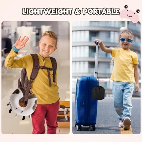 Cirorld Travel Pillow for Kids 9-12 YO Cow Animal Design