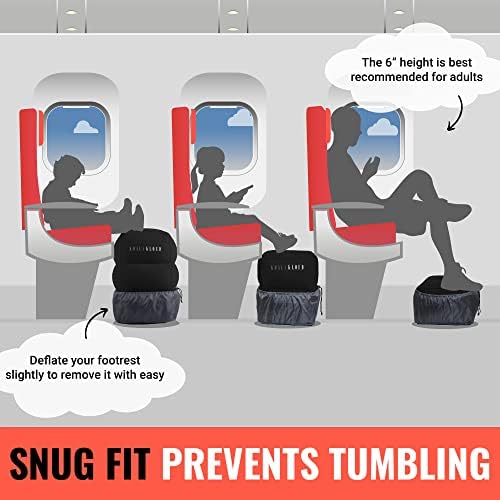 Koala Kloud 3 Travel Foot Rest - Inflatable Pillow for Plane Car Seats