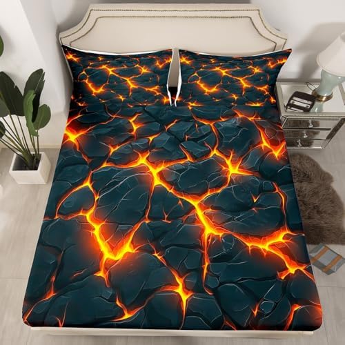 Manfei Geometric Abstract Art Sheet Set with 2 Pillowcases Queen Size