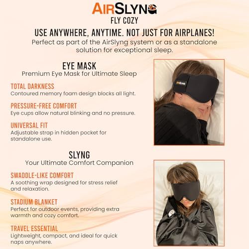 3-in-1 Airplane Sleep Support System Fits Carry On