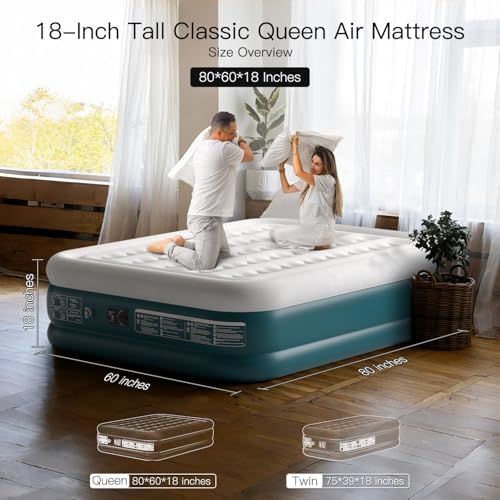 Lavisx Queen Air Mattress with Built-in Pump