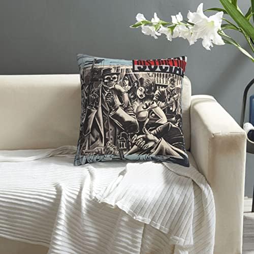 AMIOUDR 18x18 Inch Square Pillow Covers with Hidden Zipper