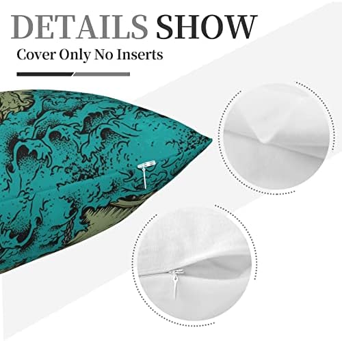 AMIOUDR Rock Flatliners Throw Pillow Covers 18x18