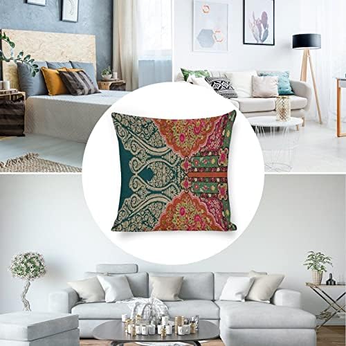 JOJOART Ethnic Textile Embroidery Throw Pillow Covers Set of 2