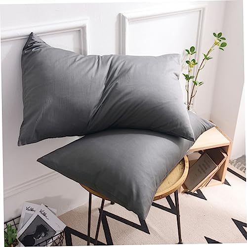 ULDIGI Dark Grey Pure Cotton Pillowcase Cover