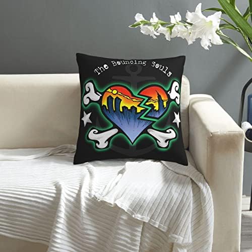 AMIOUDR 18x18 Inch Pillow Covers for Bed Sofa with Hidden Zipper