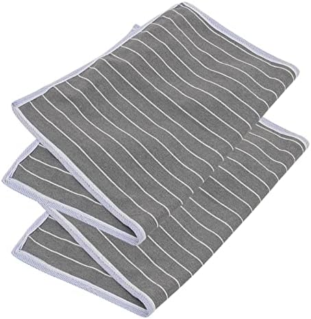 WHAMVOX 2pcs Breathable Pillow Protector with Striped Design