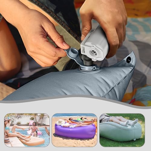 Portable Air Pump with Camping Lantern and 5 Nozzles