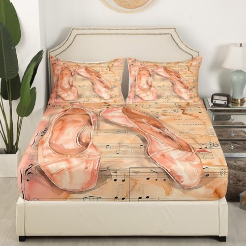 Castle Fairy Ballet Dance Sheet Set Twin Size with Pillowcase 1