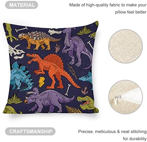 JOJOART Lizard Dinosaurs Cartoon Pillow Covers Set of 2