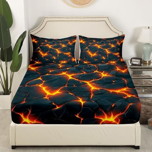 Manfei Geometric Abstract Art Sheet Set with 2 Pillowcases Queen Size