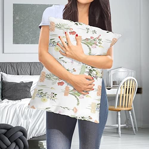 MaSiledy Decorative Pillow Case with Invisible Zipper