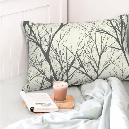 Tree Branch Pillow Cases Set of 2 - Microfiber Soft and Durable