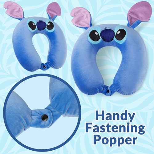 Disney Stitch Travel Pillow - Blue Design 1