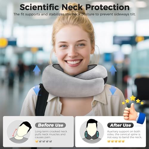 HiztoBlo Neck Pillow for Travel and Comfort