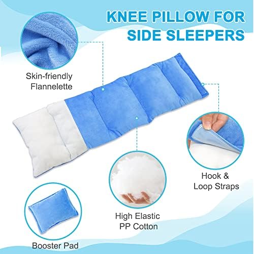 KAAMOS Knee Pillow for Side Sleepers with Adjustable Support
