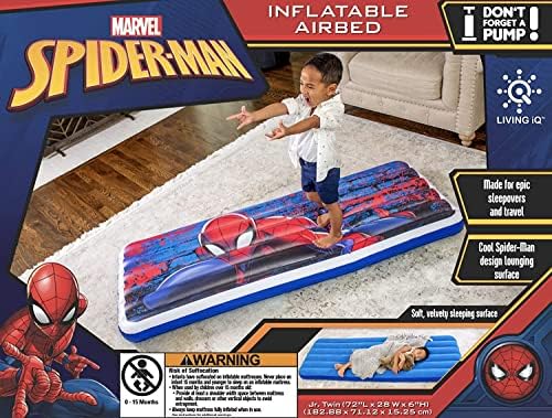 Living iQ Spider-Man Kids Inflatable Air Bed