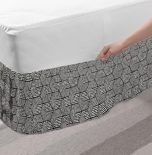 Ambesonne Geometrical Elastic Bed Skirt