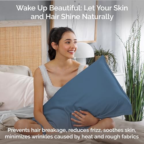 Bamtek Cooling Bamboo Pillow Cases Queen Size Set of 2