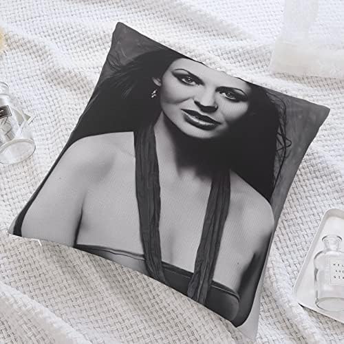 AMIOUDR Crystal Singer Gayle Throw Pillow Cover 18x18
