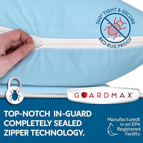 Guardmax Jersey Knitted Pillow Protectors 4-Pack - 20x26 Size