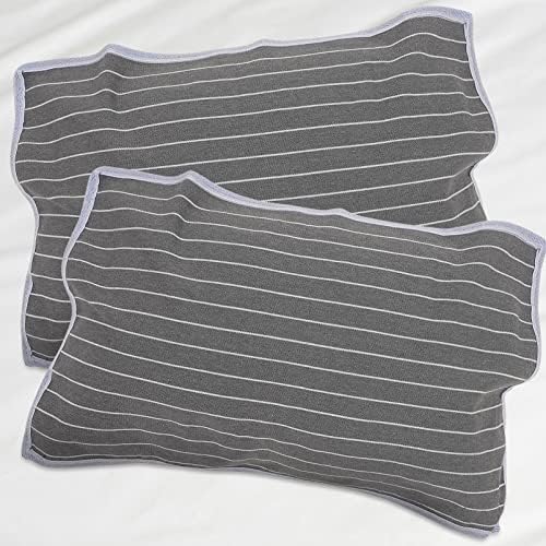 PRETYZOOM 2pcs Pillow Towel Covers - Breathable Nonskid