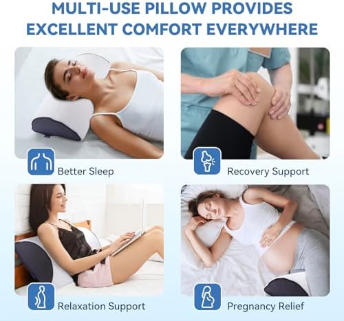 FcyLd Premium Leg Elevation Pillow - Post-Surgery Sleep Support