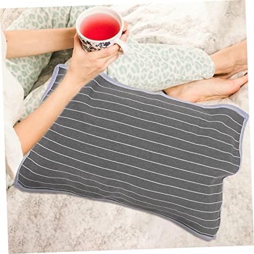 KICHOUSE 2pcs Anti-Skid Breathable Pillow Protector with Gray Stripes