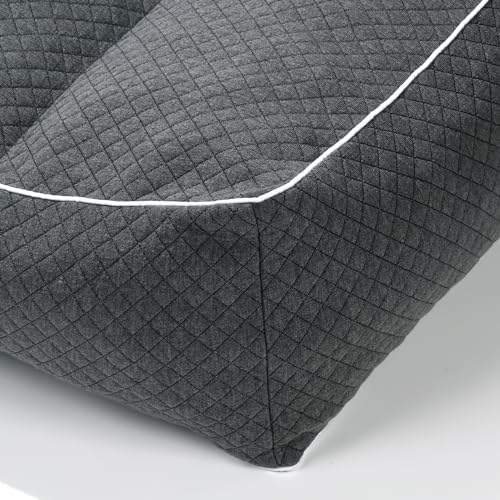 HOMBYS Shredded Memory Foam Leg Pillow for Side Sleepers Grey