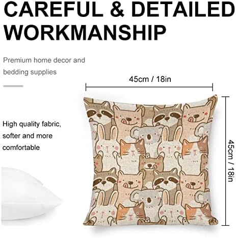 JOJOART Koala Bunny Animal Pillow Covers Set of 2