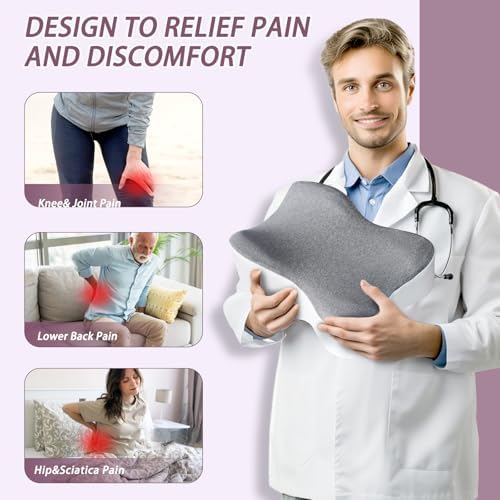 GESTONE Knee Pillow for Side Sleepers and Sciatica Relief