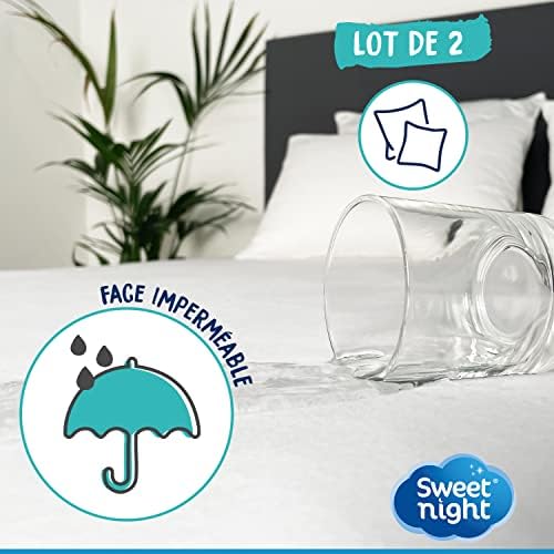 Sweetnight Waterproof Pillow Protectors Set of 2 50x70cm