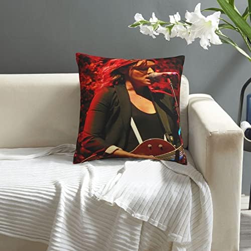 AMIOUDR 18x18 Square Pillowcase with Hidden Zipper