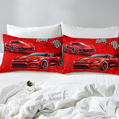 Castle Fairy Cool Race Car Sheet Set with Pillowcases