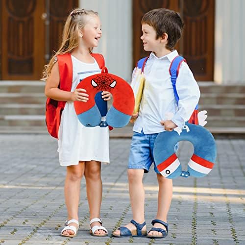 ETOILESEA Superhero Travel Pillow with Eye Mask