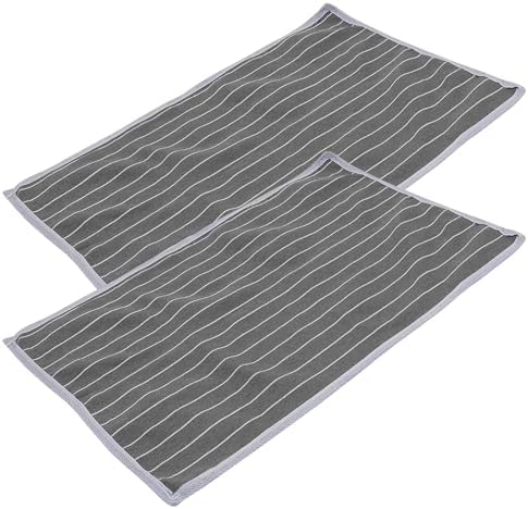 ULTECHNOVO 2Pcs Skid Pillow Towel Breathable Cover Striped Design