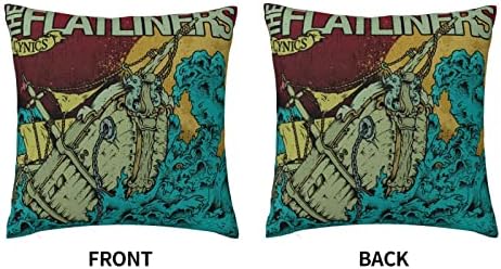 AMIOUDR Rock Flatliners Throw Pillow Covers 18x18