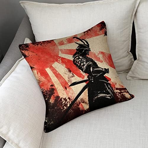 JOJOART Samurai Katana Throw Pillow Covers Set of 2 1